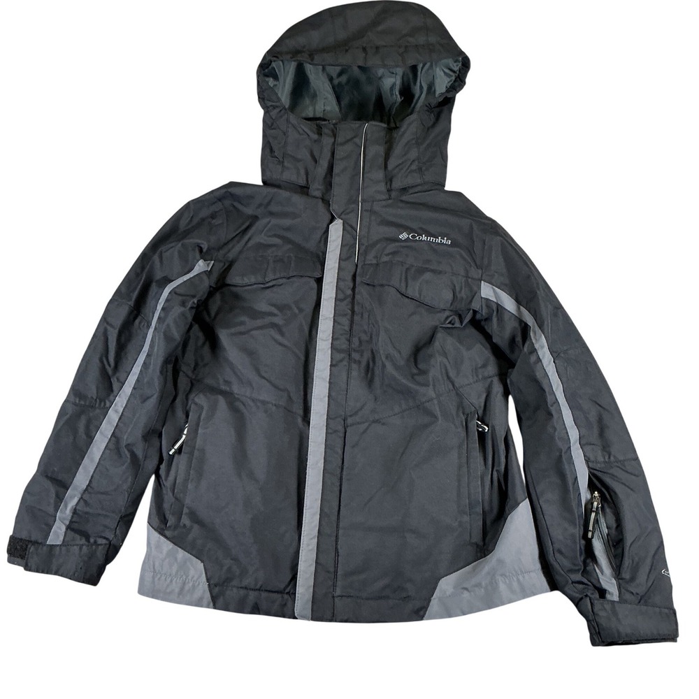 Columbia Interchange Jacket Youth‎ Small 8 Omni Tech Hooded Gray Coat